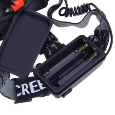 HIGH POWER DC 4.7V 30W 800LM CREE T6 RECHARGEABLE LED HEADLAMP (BLACK)
