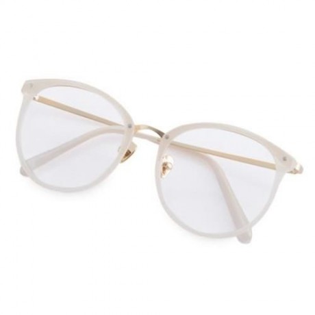 VINTAGE UNISEX TR 90 METAL FRAME ULTRA LIGHT MYOPIA GLASSES (#4)