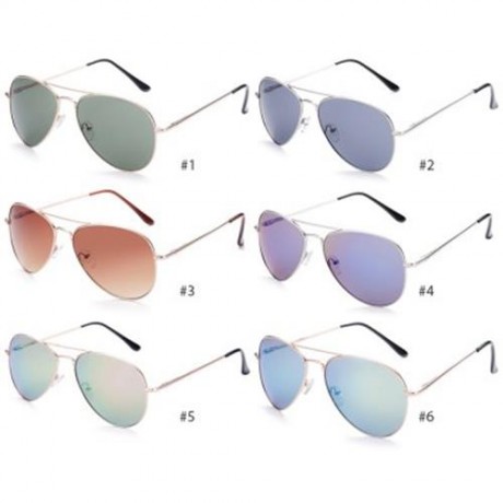 VINTAGE ROUND FRAME COLOR COATED MEN SUNGLASSES (#4)