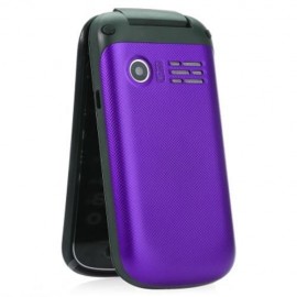 E1190A QUAD BAND UNLOCKED PHONE WITH SOUND RECORDER ALARM (PURPLE)