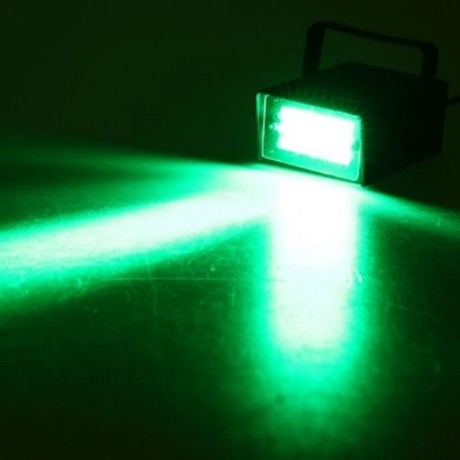MINI AC 90 - 240V 3W 24 LEDS STAGE STROBE LIGHT (GREEN)