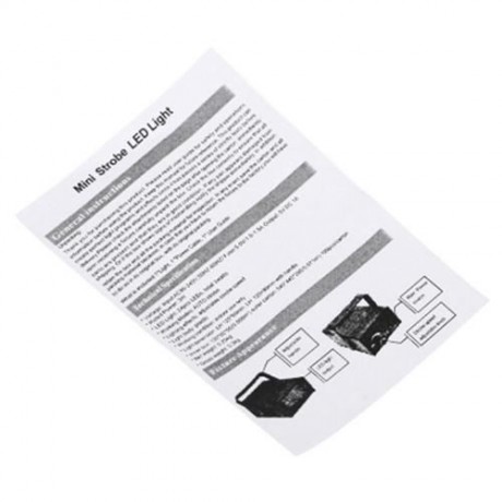 MINI AC 90 - 240V 3W 24 LEDS STAGE STROBE LIGHT (WHITE)