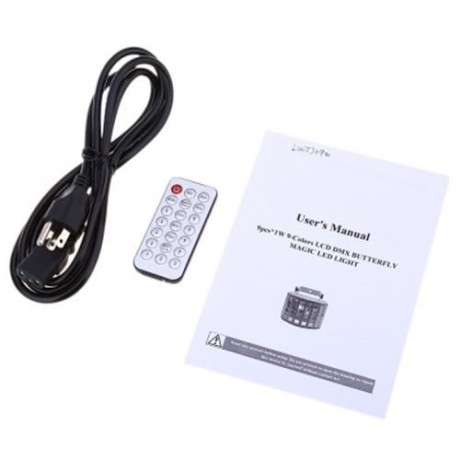 9W AC 90 - 240V SOUND ACTIVE AUTO LED STAGE STROBE LIGHT WITH REMOTE (WHITE)