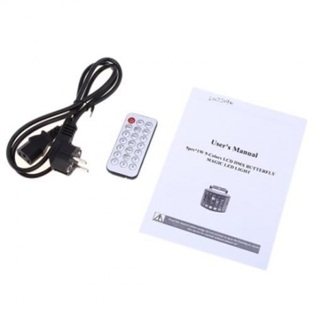 9W AC 90 - 240V SOUND ACTIVE AUTO LED STAGE STROBE LIGHT WITH REMOTE (WHITE)