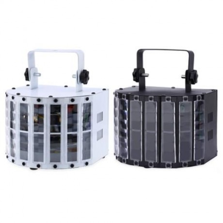 9W AC 90 - 240V SOUND ACTIVE AUTO LED STAGE STROBE LIGHT WITH REMOTE (WHITE)