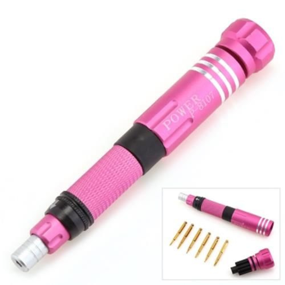 6 IN 1 MULTIFUNCTIONAL PRECISION SCREWDRIVER KIT ELECTRONICS REPAIR OPENING TOOLS (ROSE RE 6 IN 1 MULTIFUNCTIONAL PRECISION SCREWDRIVER KIT ELECTRONICS REPAIR OPENING TOOLS (ROSE RE