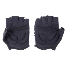COOLCHANGE SHOCK-ABSORBING FOAM PAD HALF FINGER BIKE GLOVES (BLACK)