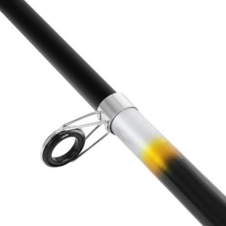 DURABLE FISHING ROD TELESCOPIC GLASS FIBER POLE WITH EVA HANDLE OUTDOOR TOOL (BLACK)