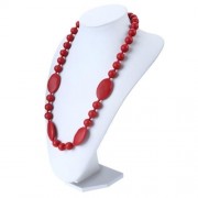 BABY SILICONE NECKLACE TEETHERS (RED)