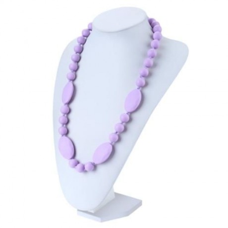 BABY SILICONE NECKLACE TEETHERS (PURPLE)