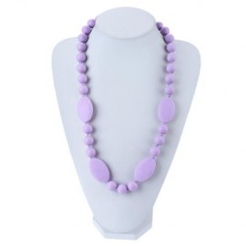 BABY SILICONE NECKLACE TEETHERS (PURPLE)