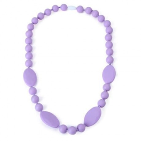 BABY SILICONE NECKLACE TEETHERS (PURPLE)