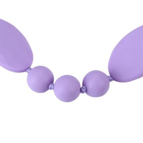 BABY SILICONE NECKLACE TEETHERS (PURPLE)