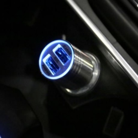 TECLAST CCM202 12 - 24V INPUT 5V 2.4A OUTPUT ALL-METAL MINI CAR CHARGER WITH EMERGENCY SAF