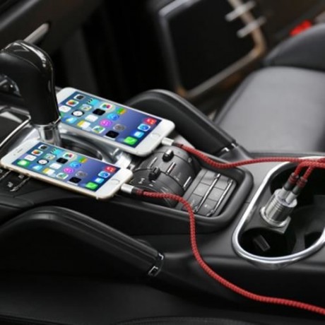 TECLAST CCM202 12 - 24V INPUT 5V 2.4A OUTPUT ALL-METAL MINI CAR CHARGER WITH EMERGENCY SAF