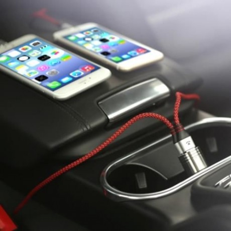 TECLAST CCM202 12 - 24V INPUT 5V 2.4A OUTPUT ALL-METAL MINI CAR CHARGER WITH EMERGENCY SAF