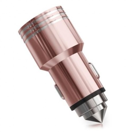 TECLAST CCM202 12 - 24V INPUT 5V 2.4A OUTPUT ALL-METAL MINI CAR CHARGER WITH EMERGENCY SAF