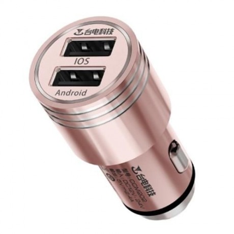 TECLAST CCM202 12 - 24V INPUT 5V 2.4A OUTPUT ALL-METAL MINI CAR CHARGER WITH EMERGENCY SAF