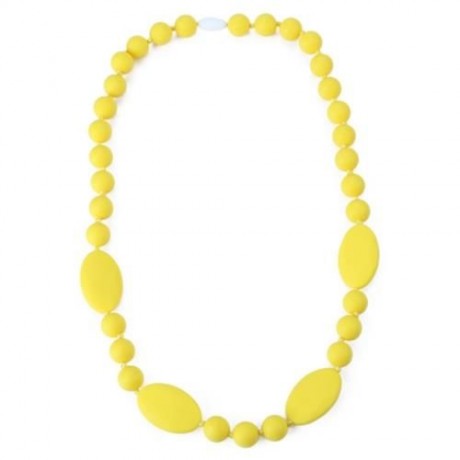 BABY SILICONE NECKLACE TEETHERS (YELLOW)