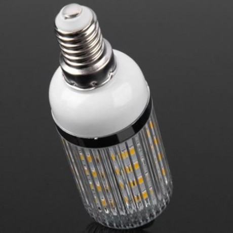 E14 7W 36 X SMD 5730 220V DIMMABLE WARM WHITE SILVER CORN LIGHT LAMP (3000-3500K) (WARM WH