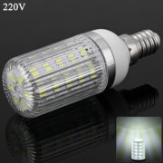 E14 7W 36 X SMD 5730 220V DIMMABLE WARM WHITE SILVER CORN LIGHT LAMP (3000-3500K) (COOL WH