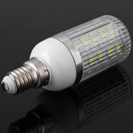 E14 7W 36 X SMD 5730 220V DIMMABLE WARM WHITE SILVER CORN LIGHT LAMP (3000-3500K) (COOL WH