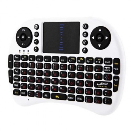 M2S 2.4GHZ WIRELESS QWERTY KEYBOARD TOUCHPAD WITH RECEIVER (WHITE)