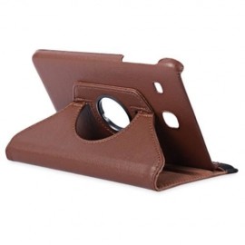 PU LEATHER 360 DEGREE ROTATING SMART FOLIO CASE FOR SAMSUNG GALAXY TAB E 8.0 T377 / T377V 