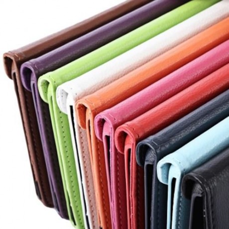 PU LEATHER 360 DEGREE ROTATING SMART FOLIO CASE FOR SAMSUNG GALAXY TAB E 8.0 T377 / T377V 