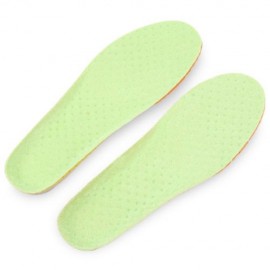 PAIRED INSOLE SHOCK ABSORPTION CUT-TO-FIT STRETCH BREATHABLE CUSHION FOR UNISEX (GREEN)