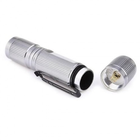 E SMARTER 3W 260LM MINI LED FLASHLIGHT CAMPING TORCH LIGHT (SILVER GRAY)