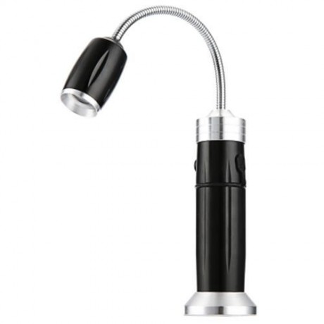 5W 500LM CREE Q5 LED FLEXIBLE HOSE FLASHLIGHT 3 MODES ZOOMING LIGHT (BLACK)