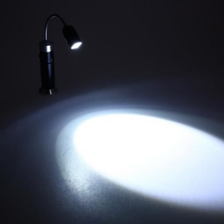 5W 500LM CREE Q5 LED FLEXIBLE HOSE FLASHLIGHT 3 MODES ZOOMING LIGHT (BLACK)