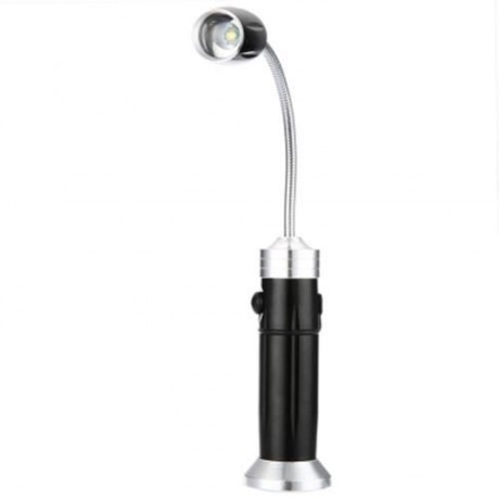 5W 500LM CREE Q5 LED FLEXIBLE HOSE FLASHLIGHT 3 MODES ZOOMING LIGHT (BLACK)