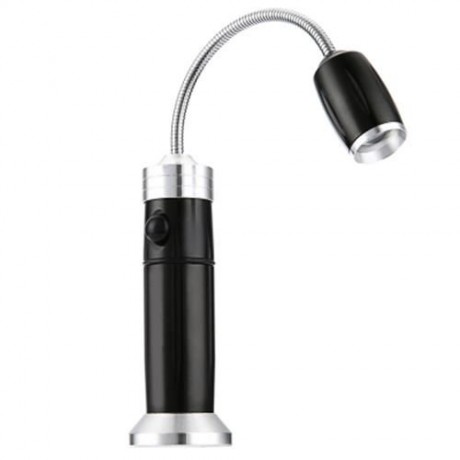 5W 500LM CREE Q5 LED FLEXIBLE HOSE FLASHLIGHT 3 MODES ZOOMING LIGHT (BLACK)