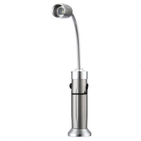 5W 500LM CREE Q5 LED FLEXIBLE HOSE FLASHLIGHT 3 MODES ZOOMING LIGHT (SILVER)