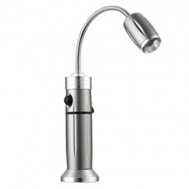 5W 500LM CREE Q5 LED FLEXIBLE HOSE FLASHLIGHT 3 MODES ZOOMING LIGHT (SILVER)