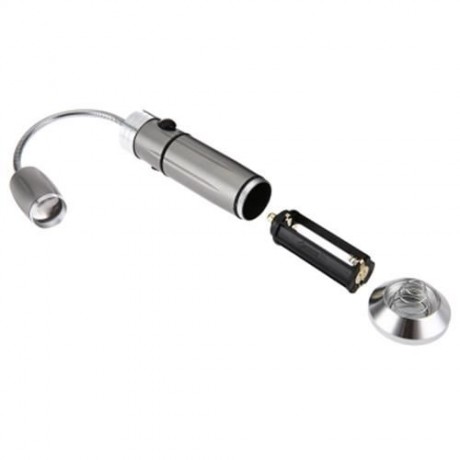 5W 500LM CREE Q5 LED FLEXIBLE HOSE FLASHLIGHT 3 MODES ZOOMING LIGHT (SILVER)