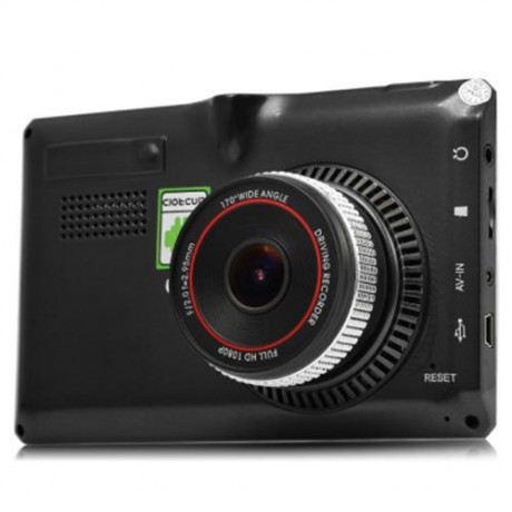 5 INCH ANDROID 4.4 CAR TABLET GPS 170 DEGREE WIDE ANGLE 1080P DVR RECORDER WIFI / FM TRANS