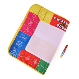 MAGIC FOUR COLORS WATER DRAWING WRITING MAT TOY WITH WATERCOLOR PEN FOR KIDS (COLORMIX)