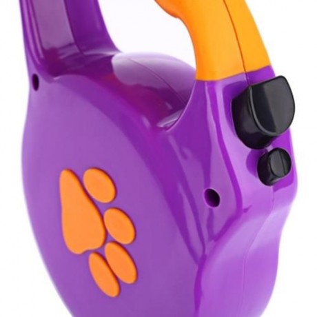 5M EXTENDABLE RETRACTABLE PET LEAD TRAINING LEASH FOR SMALL MEDIUM DOG (PURPLE)