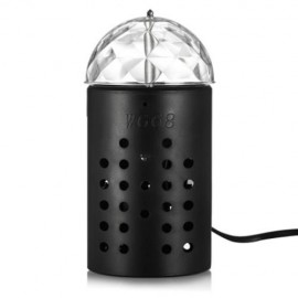 W668 85 - 260V 3W 100LM SOUND-ACTIVATED RGB LED STAGE LIGHT (BLACK)