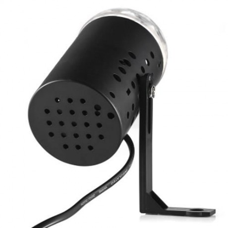 W668 85 - 260V 3W 100LM SOUND-ACTIVATED RGB LED STAGE LIGHT (BLACK)