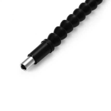LOMVUM 30CM FLEXIBLE SHAFT ROTARY TOOL FIT 6.35MM COLLET FOR CORDLESS DRILL (BLACK)
