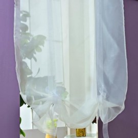 140 X 140CM EUROPEAN WAVE BLINDS STITCHING COLORS VOILE PANEL WINDOW CURTAIN FOR LIVING RO