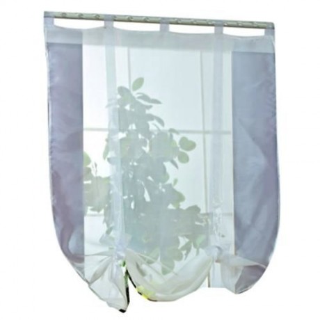 140 X 140CM EUROPEAN WAVE BLINDS STITCHING COLORS VOILE PANEL WINDOW CURTAIN FOR LIVING RO