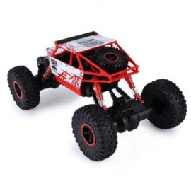 HB P1803 2.4GHZ 1:18 SCALE RC ROCK CRAWLER 4WD OFF-ROAD RACE TRUCK TOY (RED)