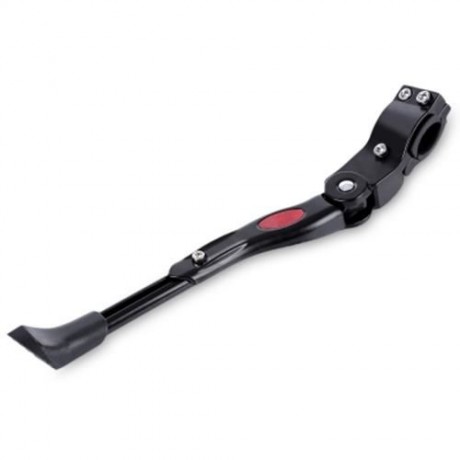 ALUMINUM ADJUSTABLE BIKE SIDE STICK STAND FOR ROAD MOUNTAIN BICYCLE (BLACK)