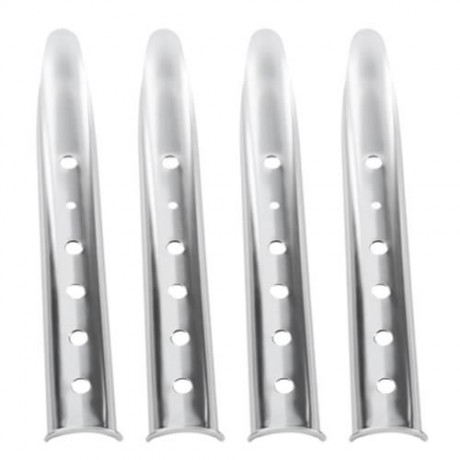 4PCS ALUMINUM ALLOY SNOWFIELD OR SAND USE TENT NAIL STAKES (SILVER)