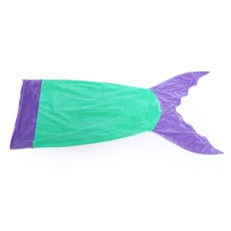 SOFT FLANNEL KIDS SLEEPING BAG / BLANKET FOR OUTDOOR / TRAVEL / HOME (PURPLE)